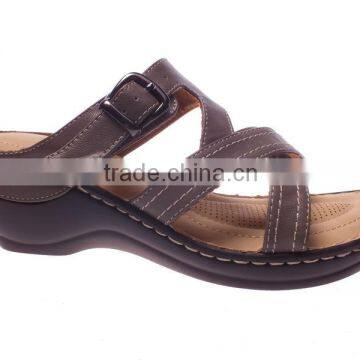 Lady formal flat sandals with comfortable sole in guangzhou