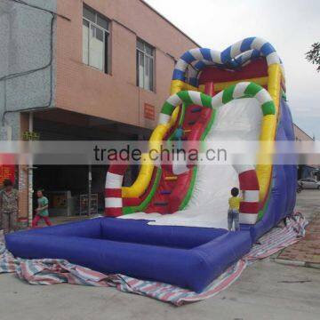 Hola candy inflatable water slide for kids and adults/inflatable slide/inflatable water slide