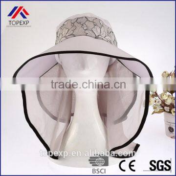 Travel Sun Hats For Women Chiffon Cape photo-5