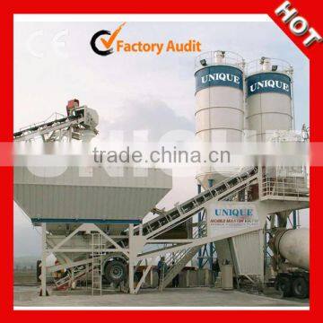 Large capacity electric mobile concrete batching plant with JS1000