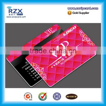 Lamination glossy CR80 plastic VIP card for club use