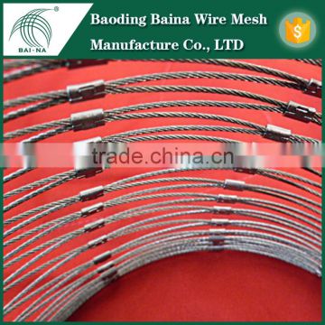 stainless steel wire rope mesh for aviary netting