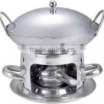 stainless steel Alcohol stove with pot