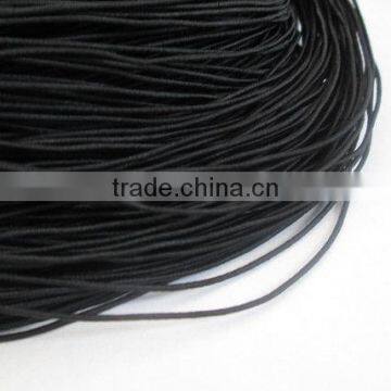 22 meter 25 Yards 1mm Black Elastic Cord, Thin Stretchy Cord