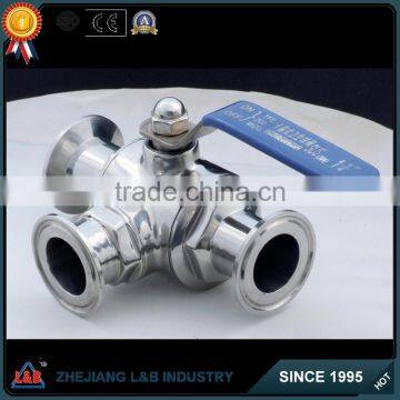 Sanitary Three Ways Ball Valve(Electric and Pneumatic) photo-2