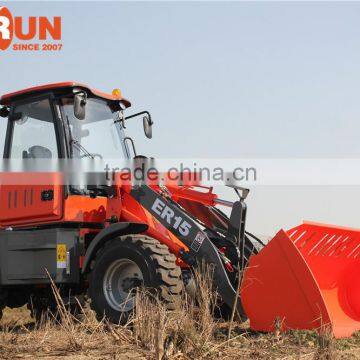 1.5 Ton Qingdao Everun New Condition Articulated Mini Wheel Loader With Sweeper photo-4