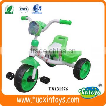 kids rubber tricycle wheels parts with back seat