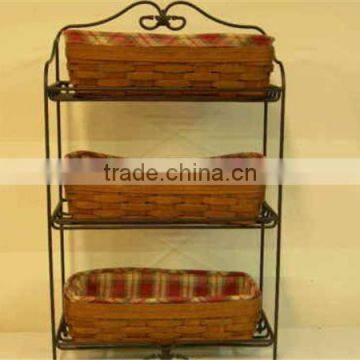 Flexible Floor Standing Good Looking Flower Basket Stand photo-5