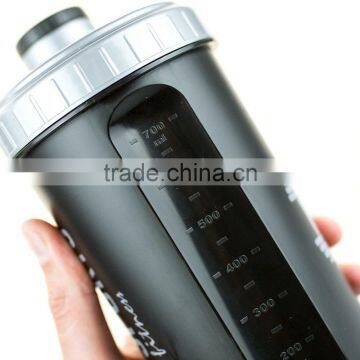 Whole Custom 700ml 24ounce Amazon Hot Sale Protein/whey/aminio Acid BPA Free Shaker Bottle Mixer With Top Closer photo-3
