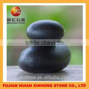 Black pebbles ,decorative garden edging stone black pebble