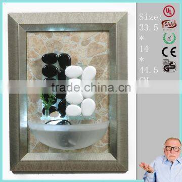 indoor wall-mounted ceramic water fountain for resort decoration