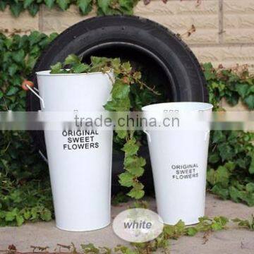 Dutch Outdoor Garden Gold Galvanized Tall Wholesale Metal Vases for Flower Arrangements photo-4