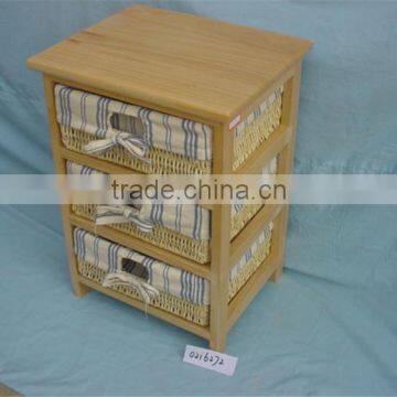 Wooden Storage Cabinet With Rattan/Wicker Drawer photo-2