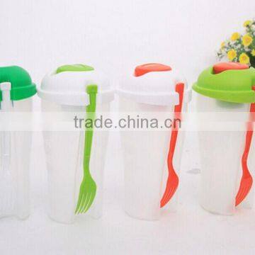 Fruit Salad Container Salad To Go Cup With Fork photo-6