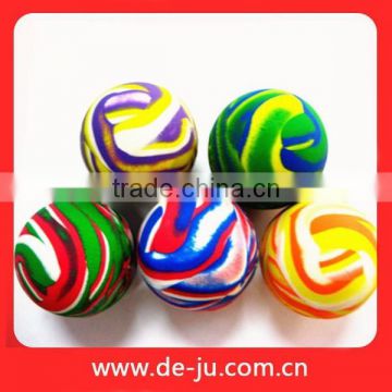 30-60mm Size Rubber Elastic Force Colourful Size Ball Toy