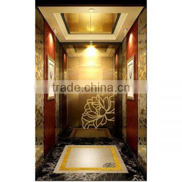 Color Coating Etching Decorative Stainless Steel Elevator Cabin photo-3