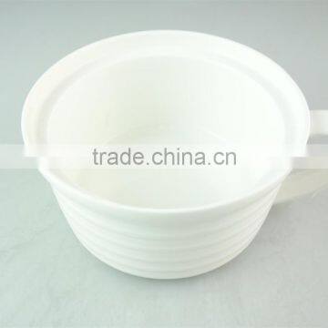 Stock White Ceramic/porcelain Soup Tureen With Handle photo-2