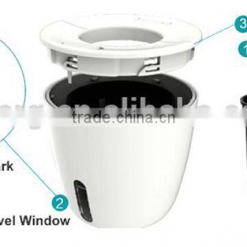 Easygrow Double Pot Self-watering Flower Pot With Water Level Window photo-3