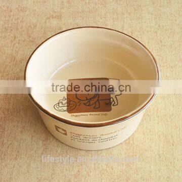 Stoneware Pet Dish With Decal photo-4