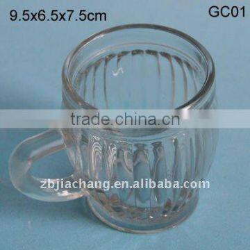 Transparent coffee glass cup