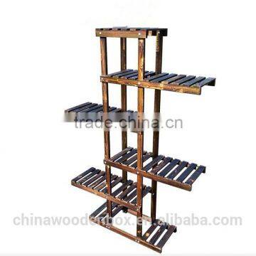 2015 popular cheap wooden flower racks custom