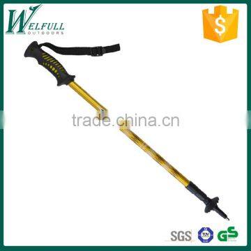 Aluminum trekking pole, TPR handle, internal lock, 3 sections SZ15511