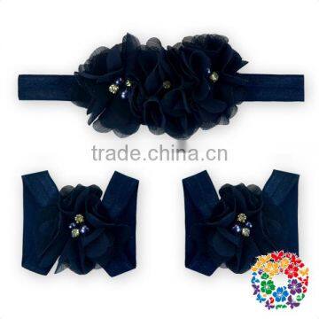 Wholesale 3Pcs Baby Infant Headband Foot Flower Elastic Hair Band Accessories photo-5