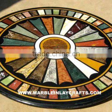 Marble Mosaic Inlay Table Top Pietra Dura Table Top