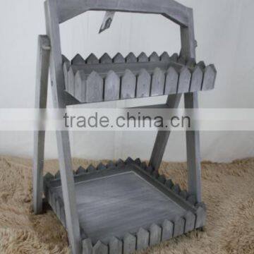 NEW Heavy Duty Wooden Display Stand Shelves Pot Display Holder photo-4