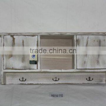 Bedroom Furniture Shabby Chic Vintage Wooden Wall Storage Cabinet photo-3