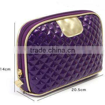 Promotional items PU leather women cosmetic bag sets travel wash bag toiletry bag leather pouch