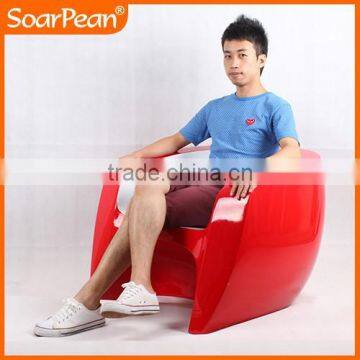 Modern Appearance Special Fiberglass Low Arm Dining Chair