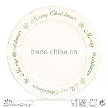 Decorative square ceramic christmas plates cheap