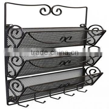 2017 Wholesale Wall Letter Holder, Letter Holder & Key Rack for Office, Kitchen-Wall Mount, Bronze photo-4