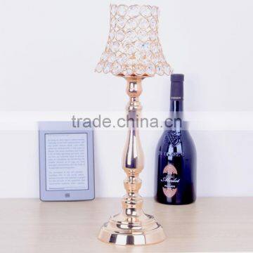 Romantic Metal crystal candle holder stands Europe fashion candlestick for home decor party