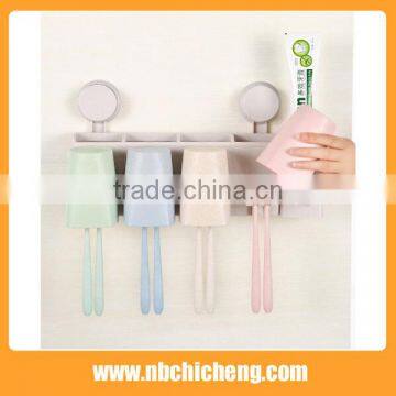 Hot Selling Family Toothbrush Holder Toothpaste Rack Straw Ecological Toothbrush Holder photo-2