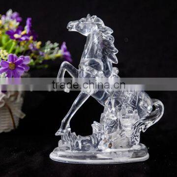 China Manufacturer Acrylic LED Lighting Galloping Horse Home Table Decorations photo-2