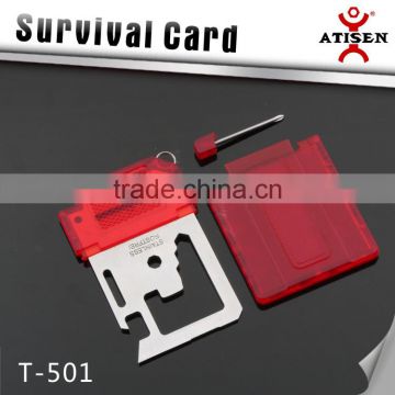 Best Promotion Multi tool Card with Compass Survival Gift Card