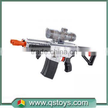 New design ABS material electric soft bullet gun toy for shooting play