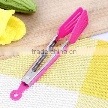 UJ23 Standard 9' ' Stainless Steel Handle Silicone Kitchen Food Tong photo-4
