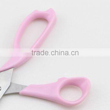 Pink Handle Stainless Steel Blade Scissors With Two Sizes photo-6
