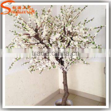 Hot sale manufacture china artificial cherry tree decoration indoor fake tree artificial white cherry blossom tree