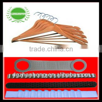 (Silicone Anti-slip strip) Salable cheap wooden clothes hangers