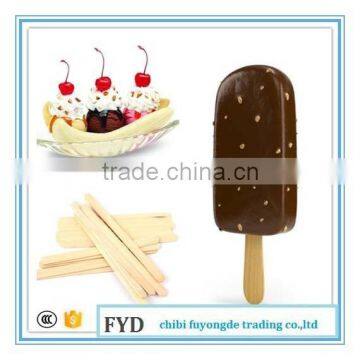 wholesale flat Bamboo ice Cream Sticks