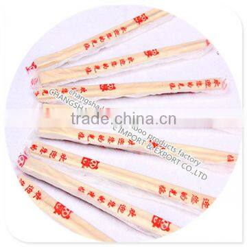 Selling in Brazil plastic wrapped disposable bamboo chopsticks