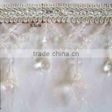 Wide Glass Beaded Fringe