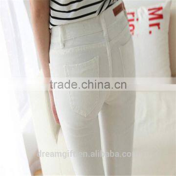 New Women's Fashion Straight Jeans Ripped Holes Female Long Term Mid Waist Cotton Washed Denim Pants photo-3