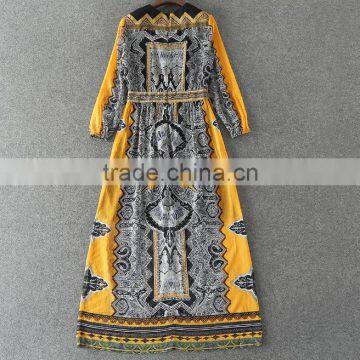 Zm50275b Summer New Product Lady Clothes Slim Fashion Printed Women Dress photo-4