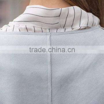 New Fashion Suede Jacket Long Coat for Ladies Women's Long Washed Elegant Coat photo-6