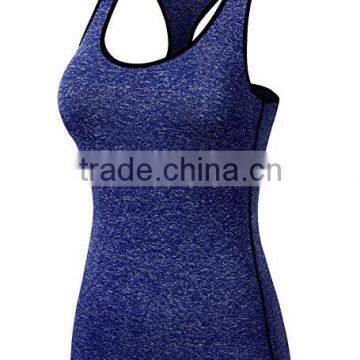 Slub 85% Polyester 15% Spandex Womens Dry Fit Tank Top photo-2
